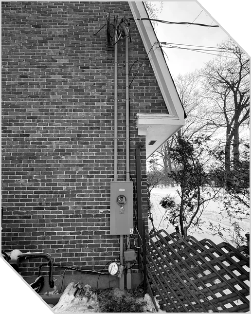 Entrée électrique résidentielle installée par CTI Électrique